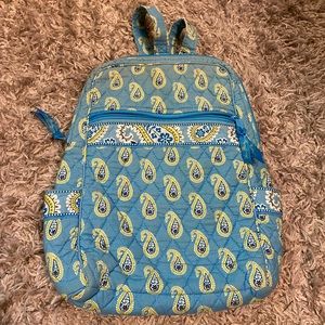 Blue & green paisley Vera Bradley backpack